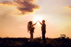 Ảnh cưới đẹp ngoại cảnh ở phim trường Lamour