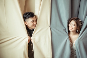 Ảnh cưới đẹp ngoại cảnh ở phim trường Lamour