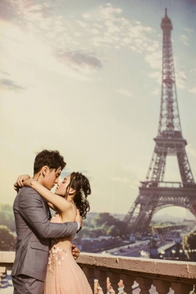 Chụp ảnh cưới đẹp giá rẻ tại phim trường paris