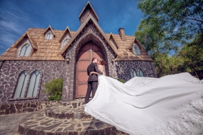 Ảnh cưới đẹp ngoại cảnh ở phim trường Lamour