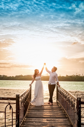 Ảnh cưới đẹp ngoại cảnh ở phim trường Lamour