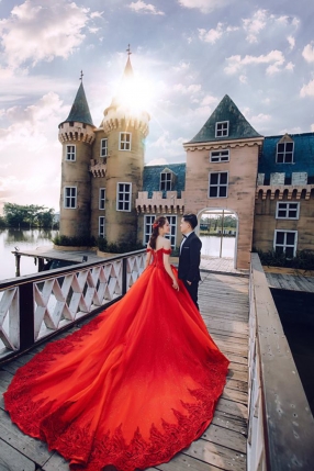 Chụp ảnh cưới đẹp giá rẻ tại phim trường paris
