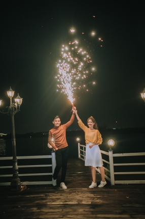 Ảnh cưới đẹp ngoại cảnh ở phim trường Lamour