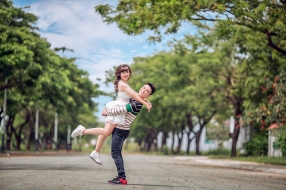 Ảnh cưới đẹp ngoại cảnh ở phim trường Lamour