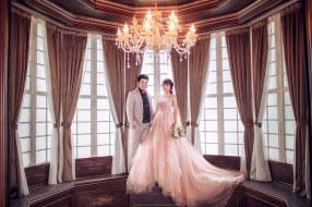 Ảnh cưới đẹp ngoại cảnh ở phim trường Lamour